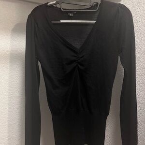 Black H&M babydoll longsleeve